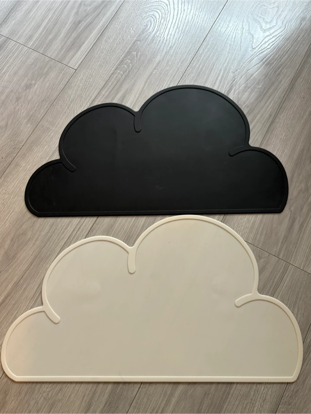 Cloud Placemats - Black & Cream