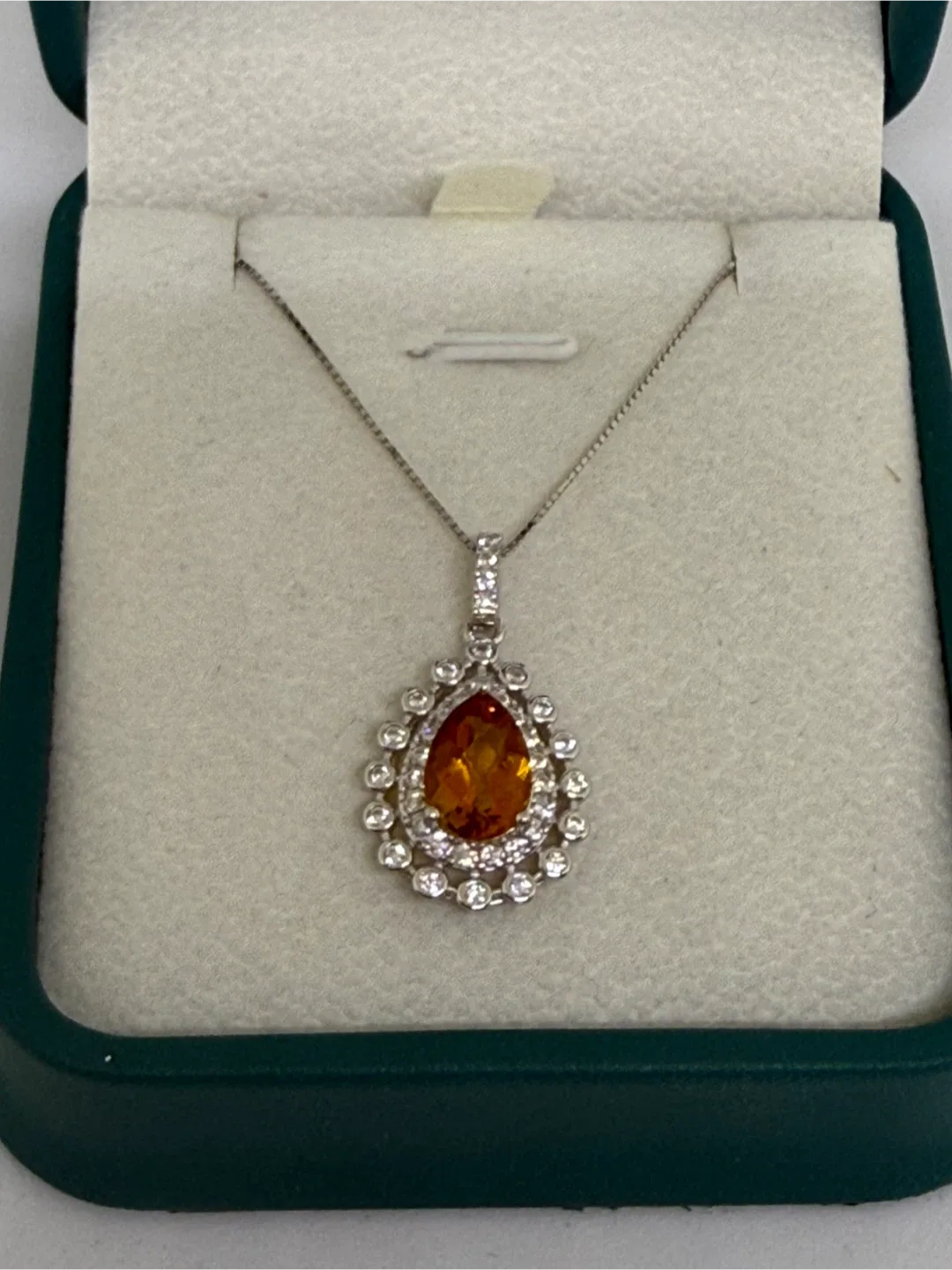 Citrine Crystal S925 Silver Pendant thumbnail