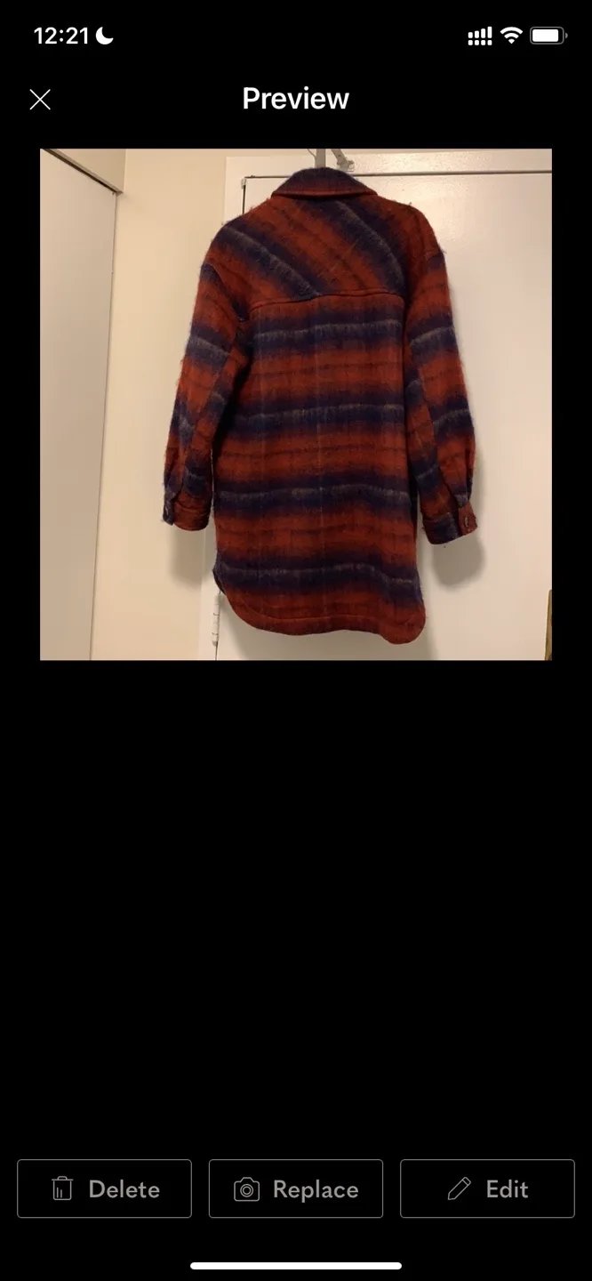 Plaid jacket- Size Small image indicator(2)