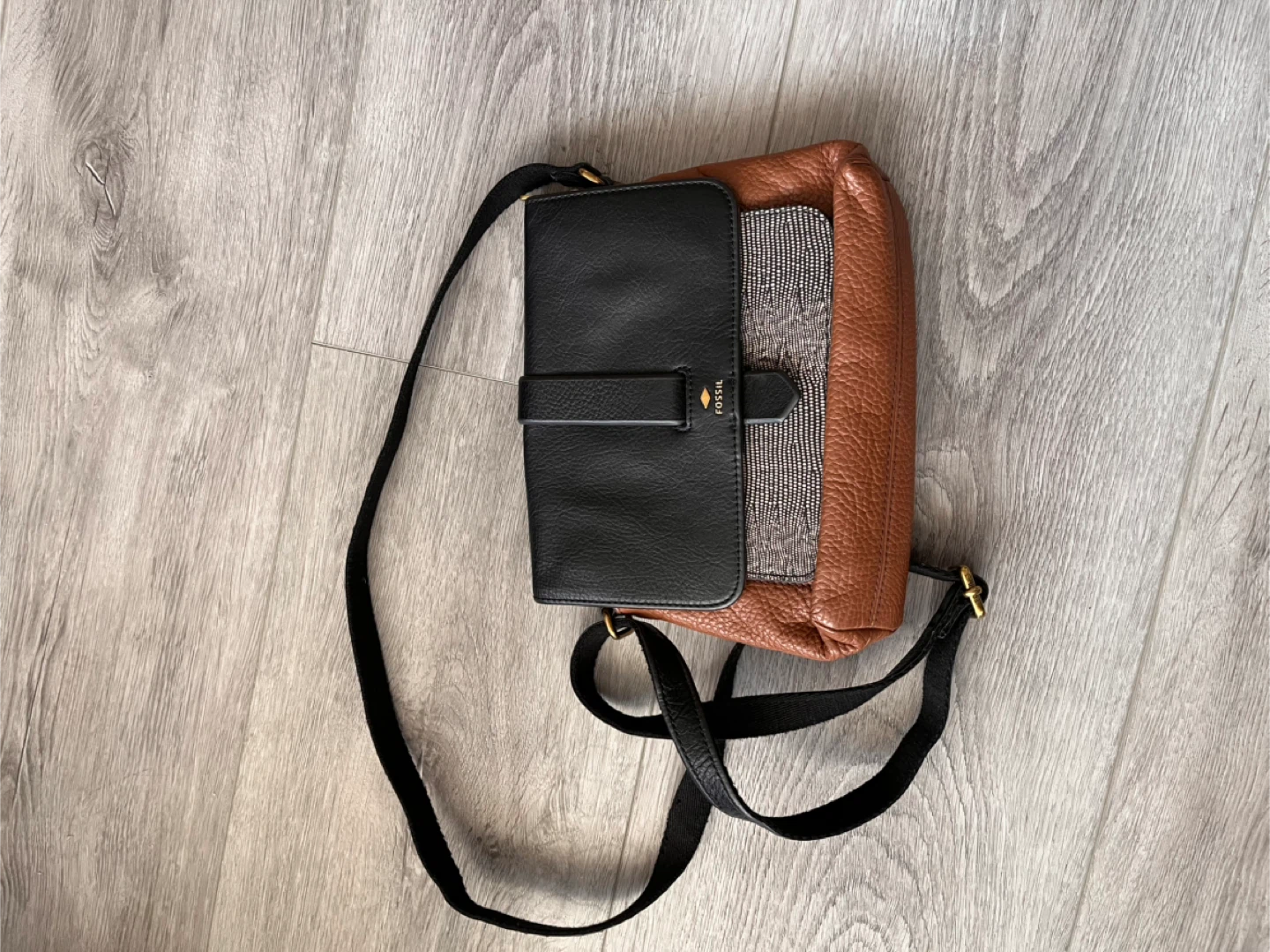 Fossil Leather Crossbody Bag