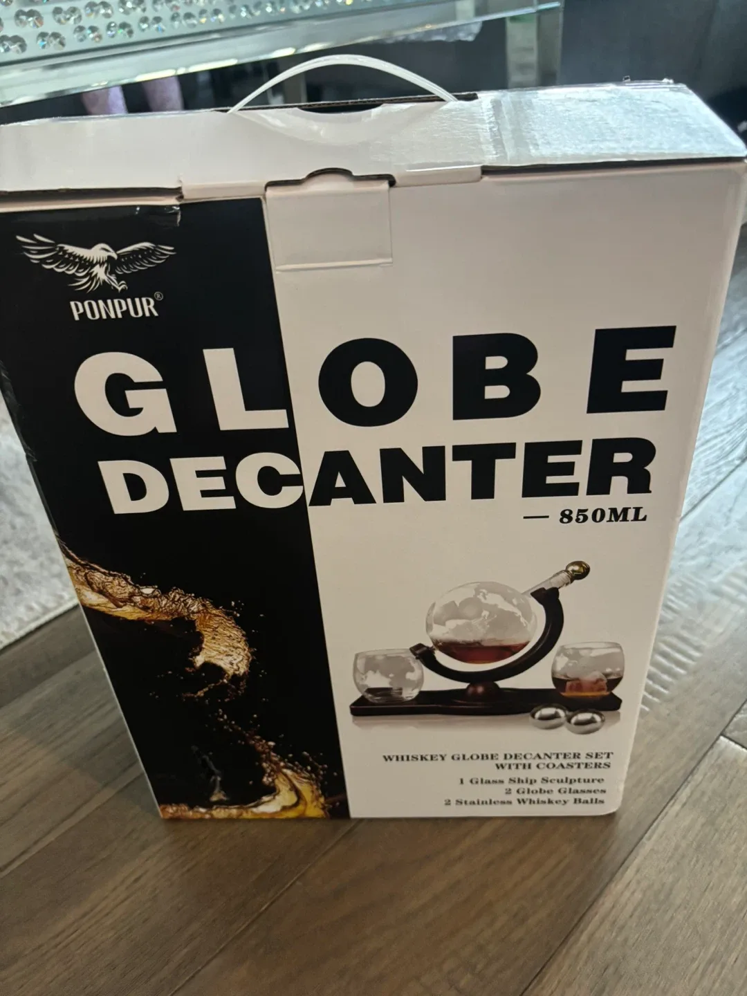 Ponpur Globe Decanter Set - 850ml image indicator(3)