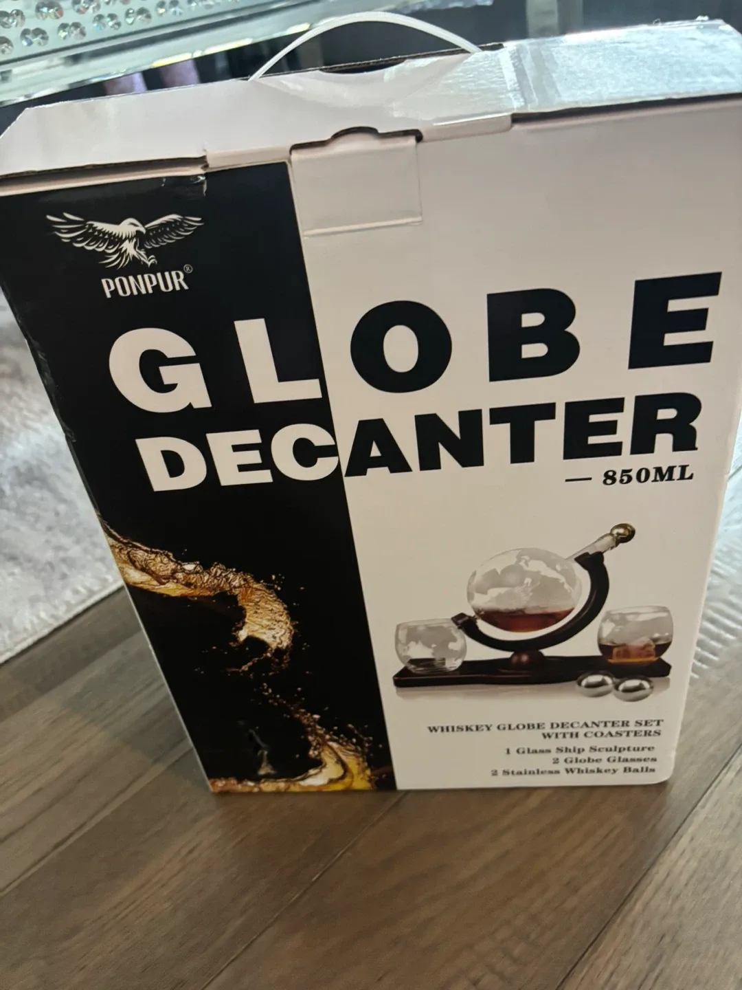 Ponpur Globe Decanter Set - 850ml image indicator(4)