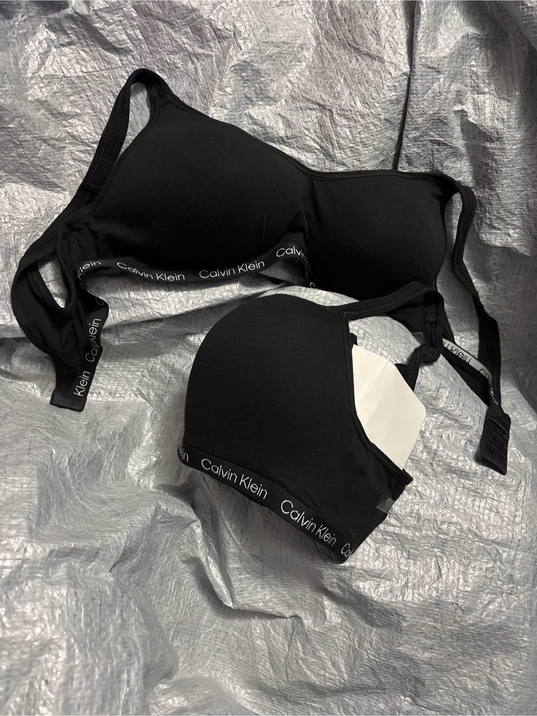 NWOT 2pc Calvin Klein Black Bra XL