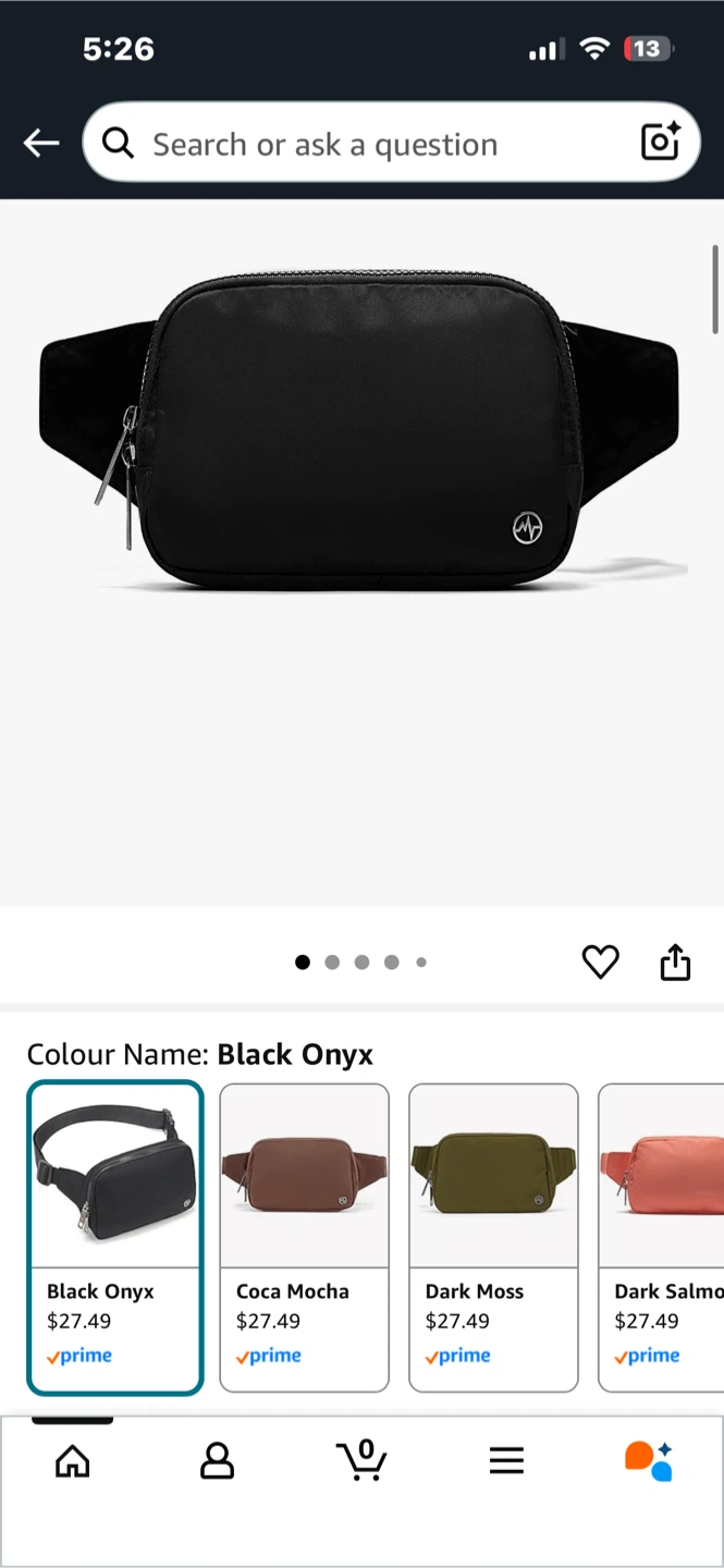 Pander Black Belt Bag 2L - photo 2