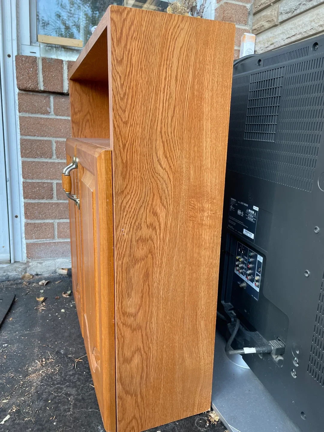 Wooden Cabinet with Doors and Shelves image indicator(3)