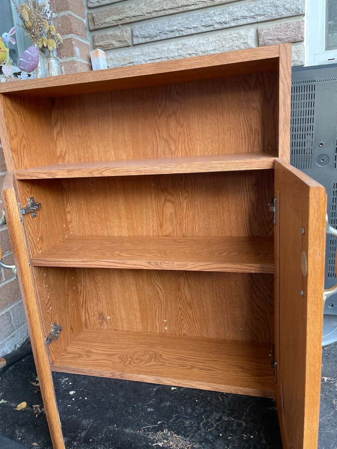 Wooden Cabinet with Doors and Shelves image indicator(2)