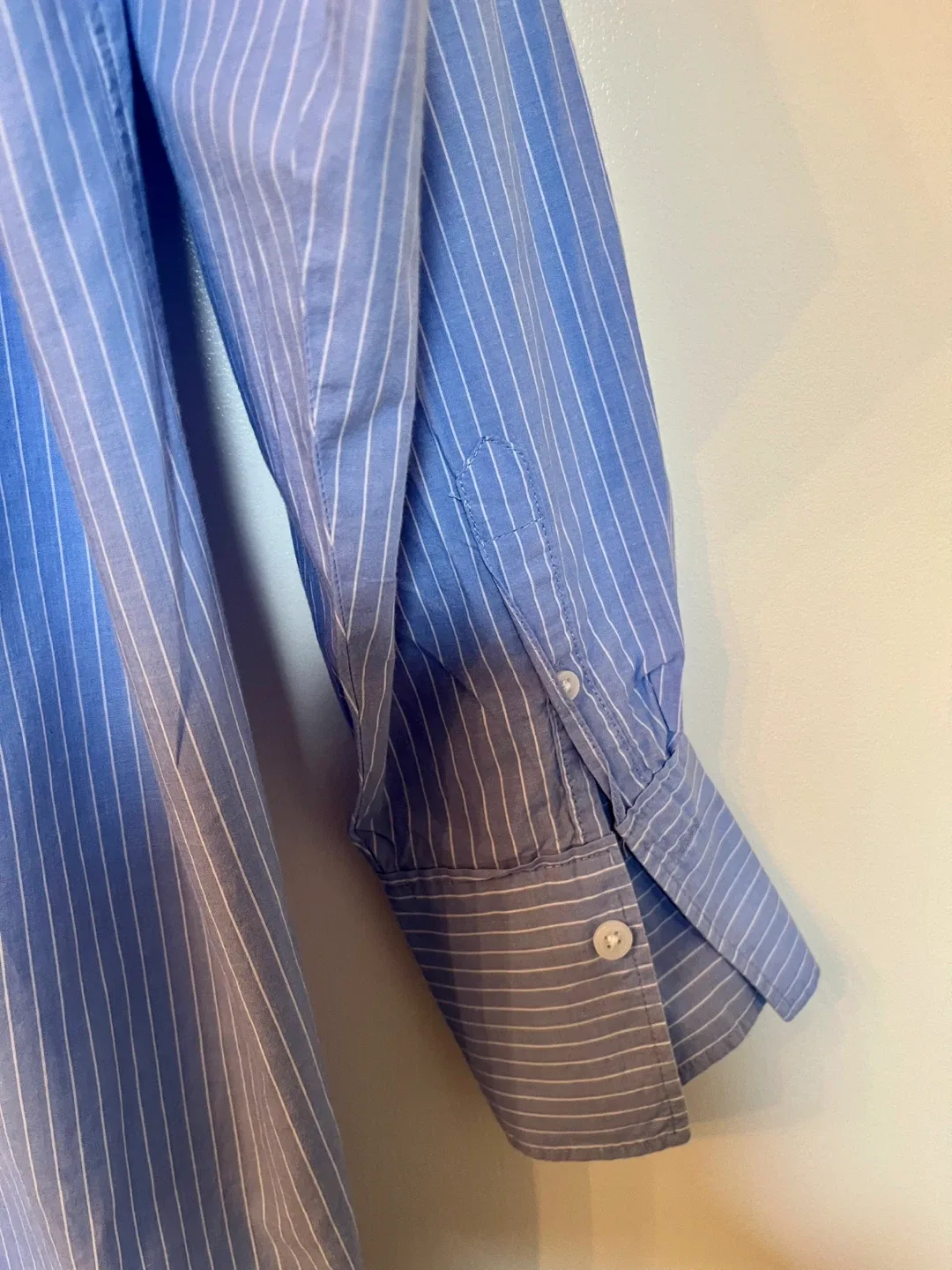 H&M Blue Striped Oversized Shirt 🥕 image indicator(5)