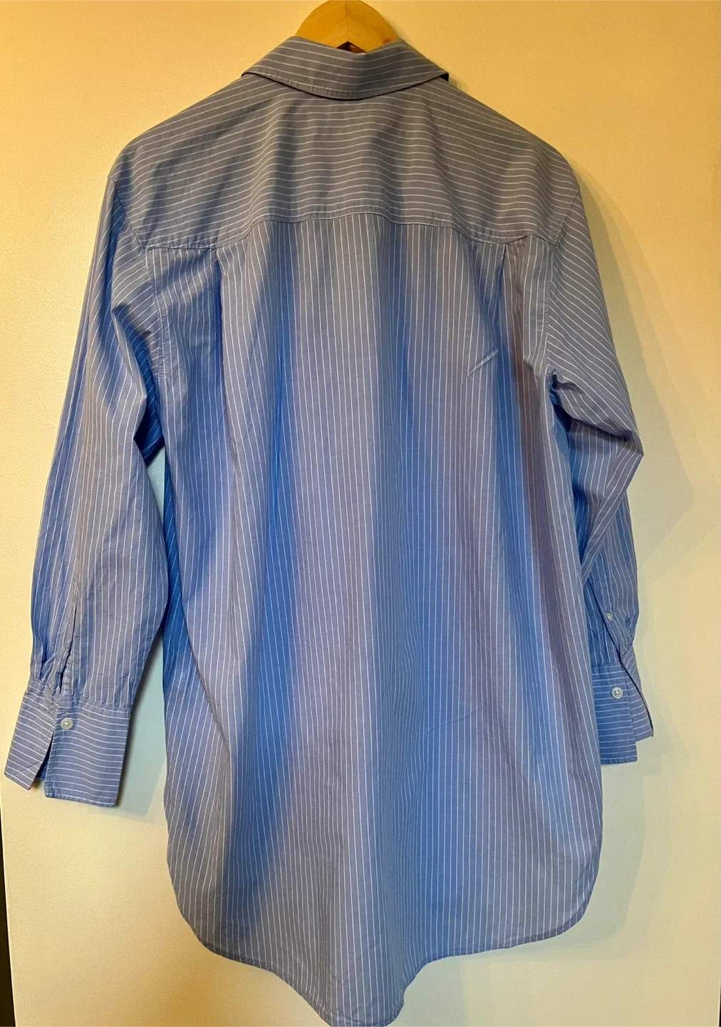 H&M Blue Striped Oversized Shirt 🥕 image indicator(4)