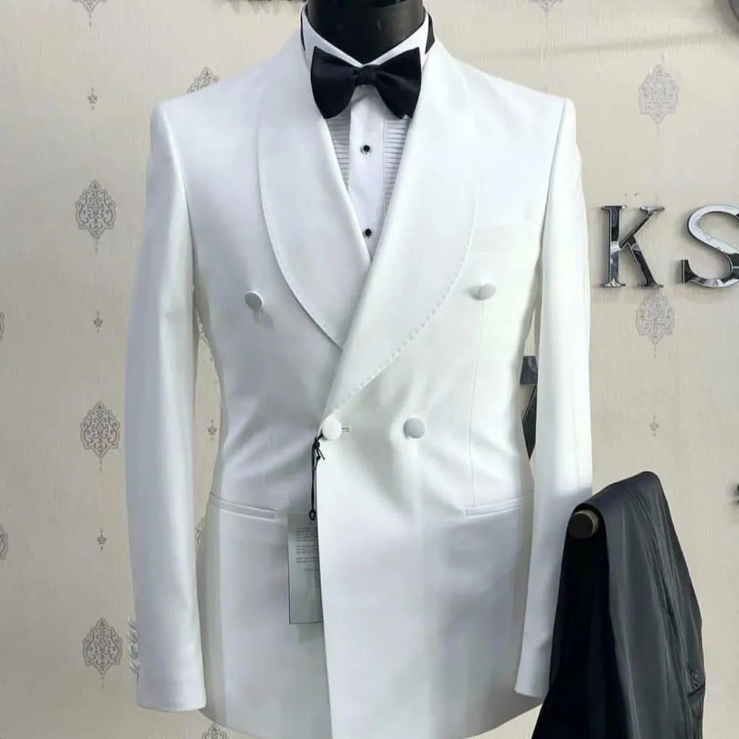 Marcello Rericco White Slim Fit Suit Size 48/32