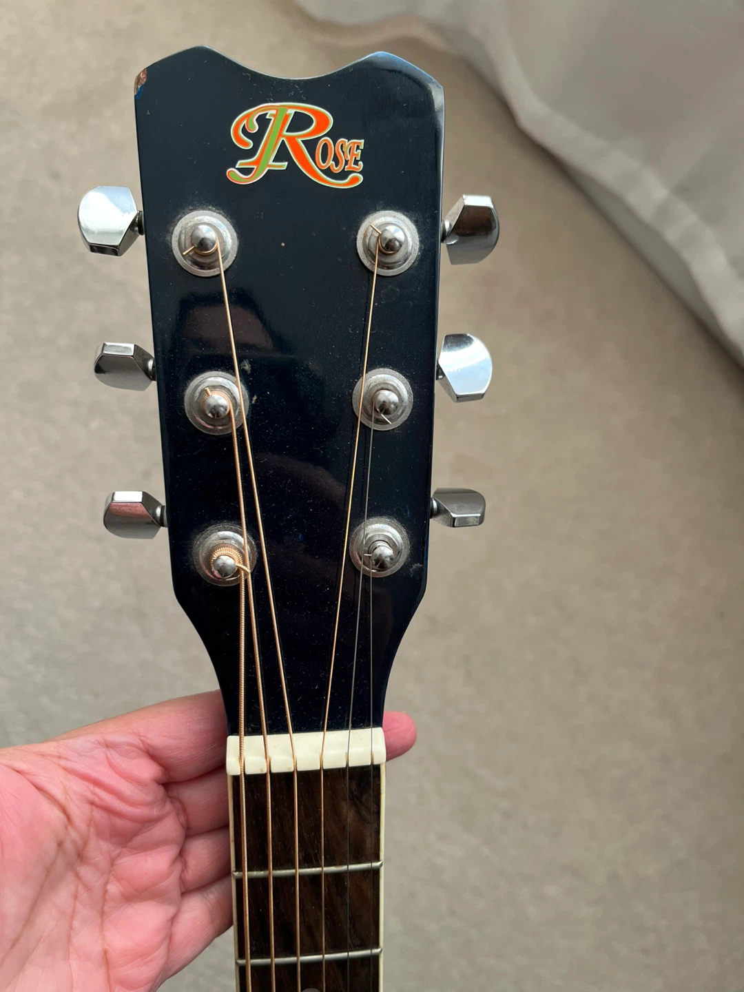 Rose Acoustic-Electric Guitar with Case - photo 4