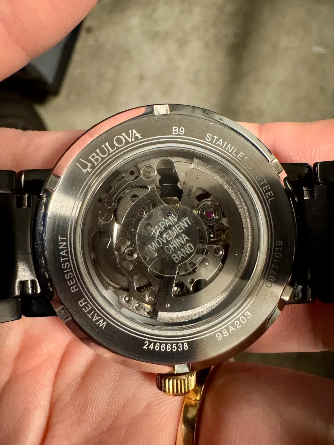 Bulova Automatic 21 Jewels Black Watch image indicator(2)