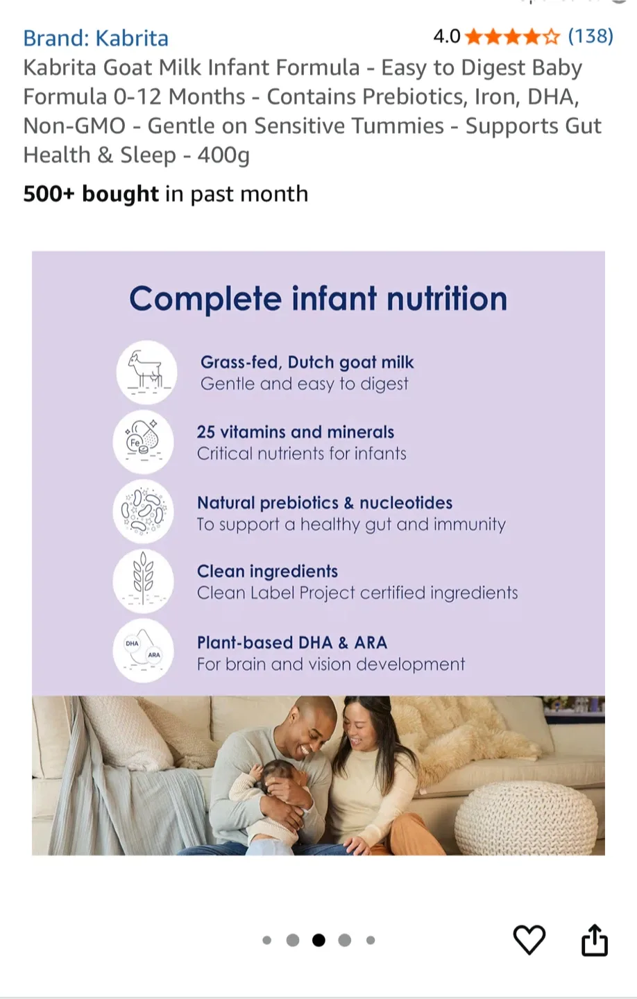 6 Kabrita Goat Milk Infant Formula (0-12 Months) image indicator(4)