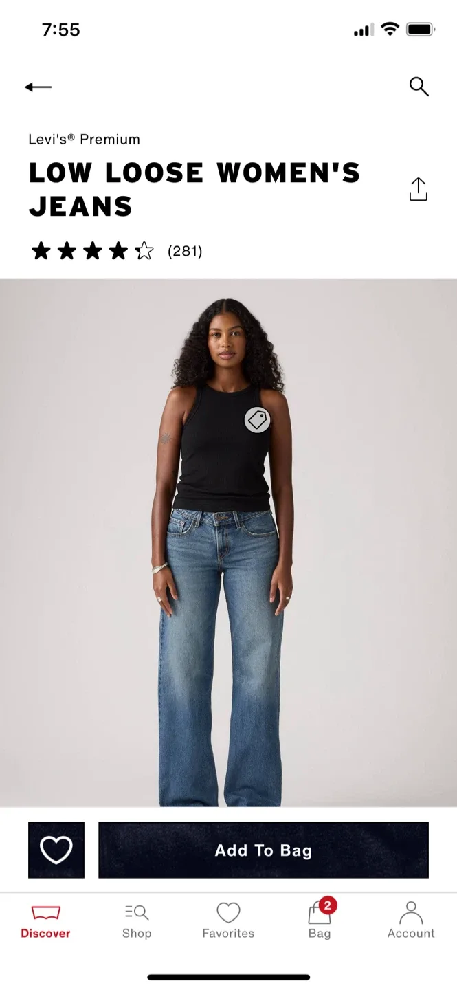 Levi's Premium Low Loose Women's Jeans image indicator(2)