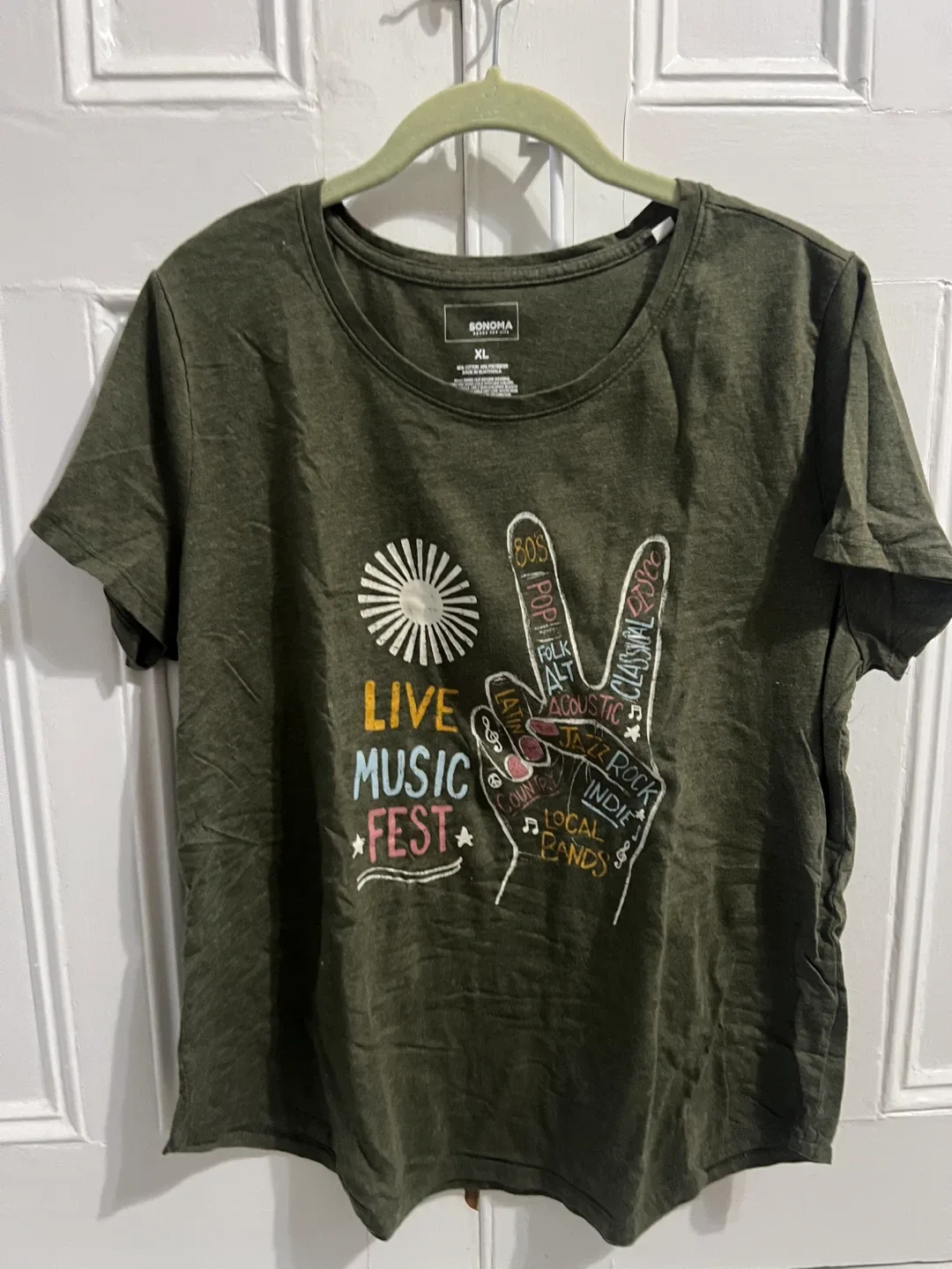 Sonoma Olive Green Live Music Fest Tee - XL image indicator(2)