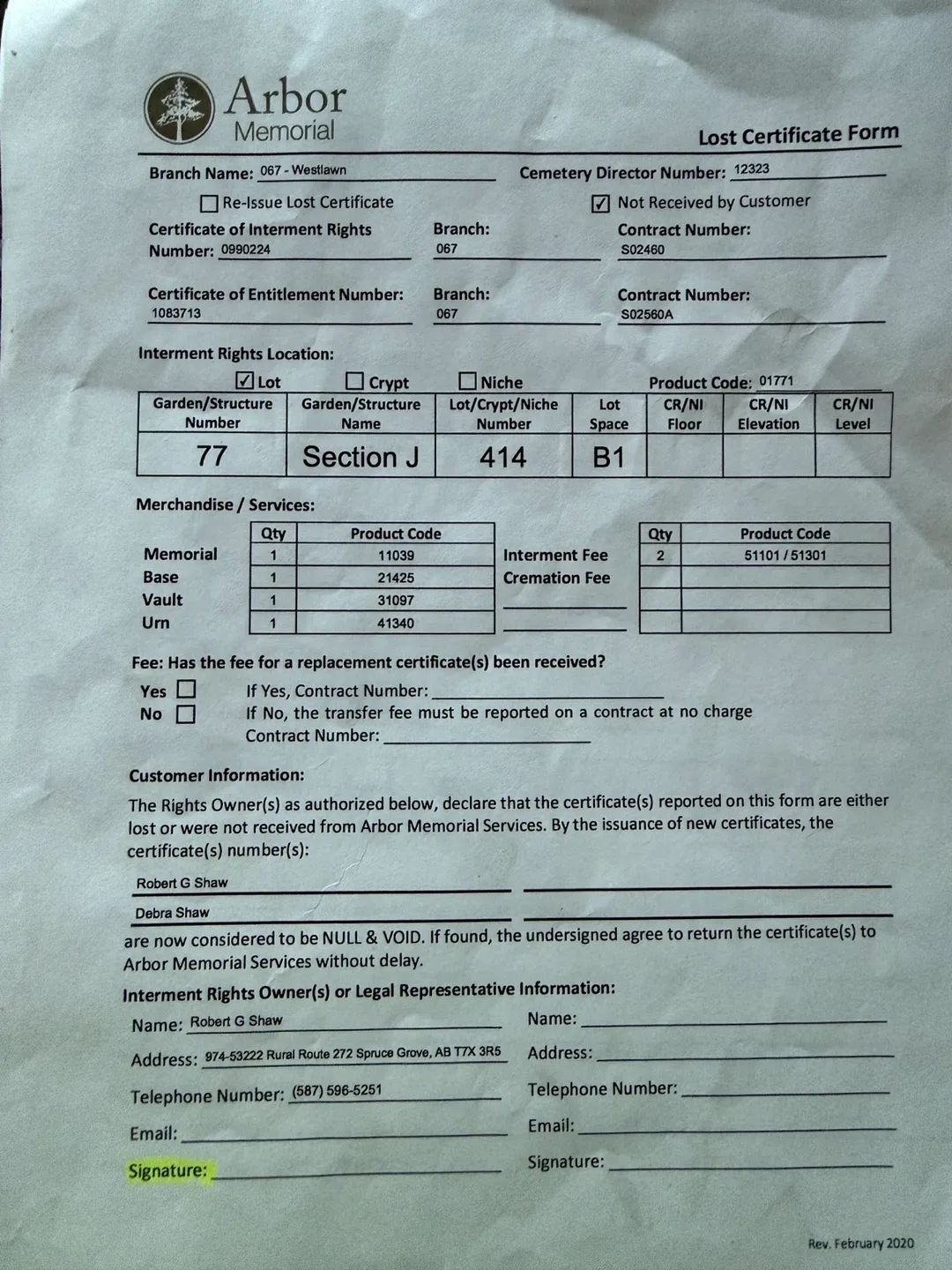 Westlawn Funeral Home & Cemetary Plot image indicator(2)