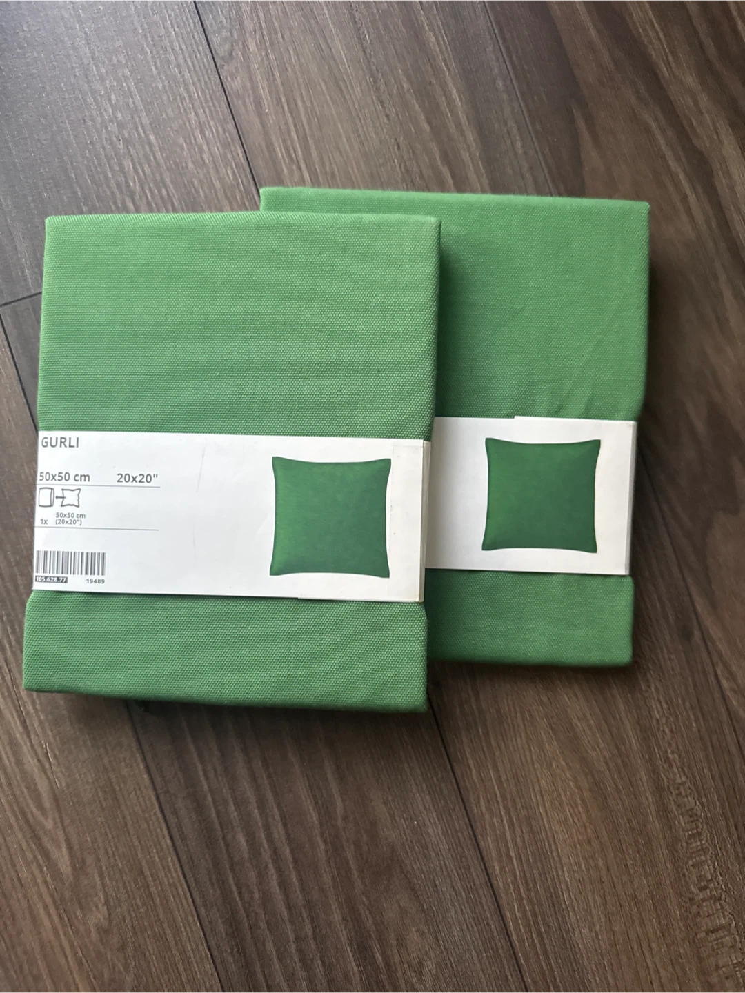 IKEA Gurli Green Cushion Covers (20x20") - New!