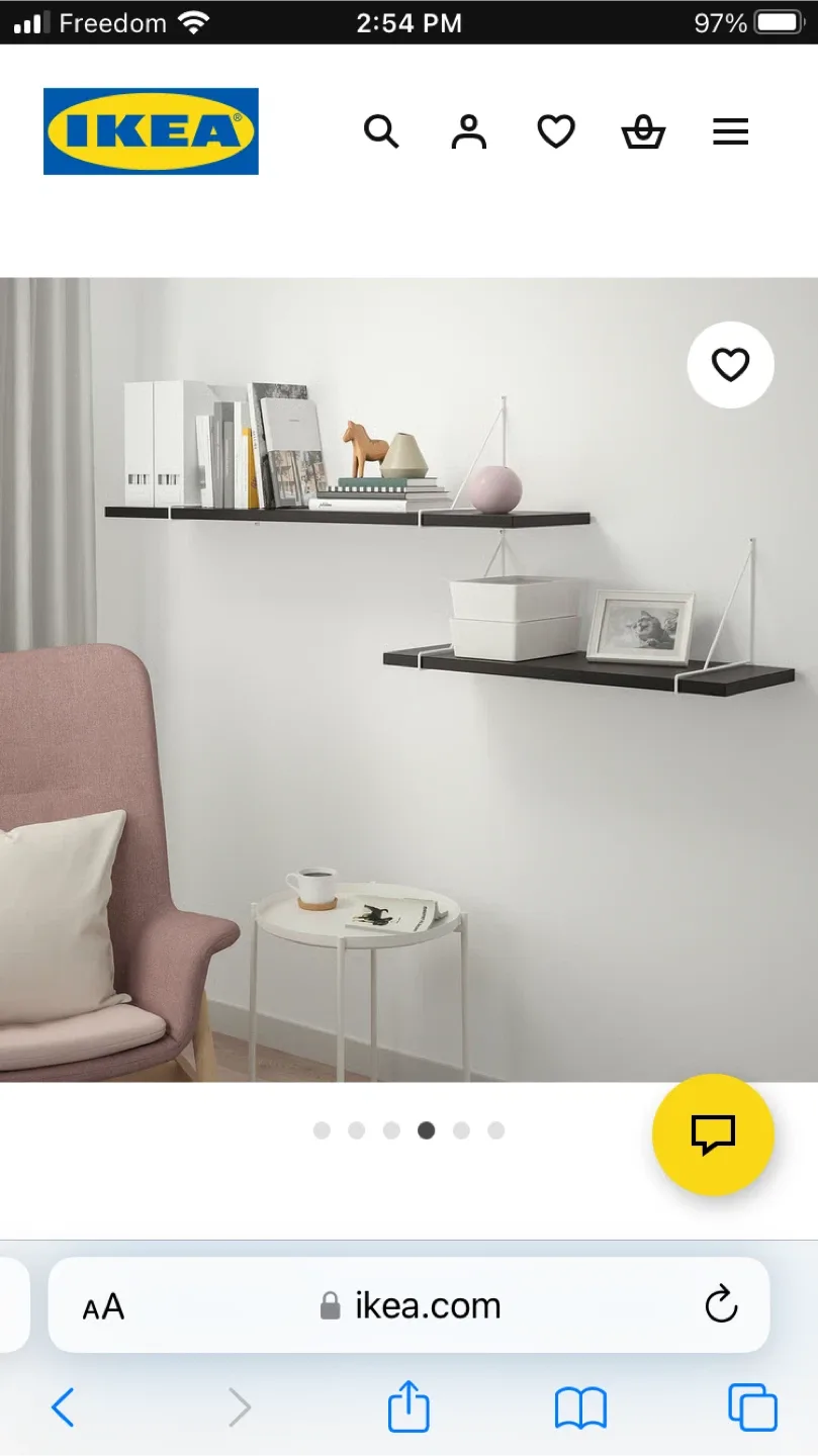 IKEA Bergshult Shelf - Grey image indicator(3)