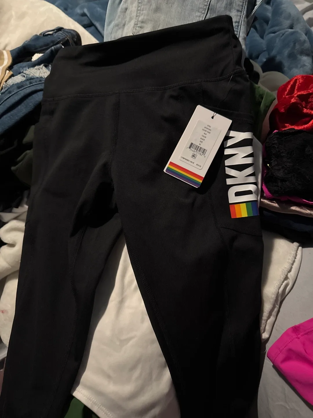 DKNY Black Leggings thumbnail