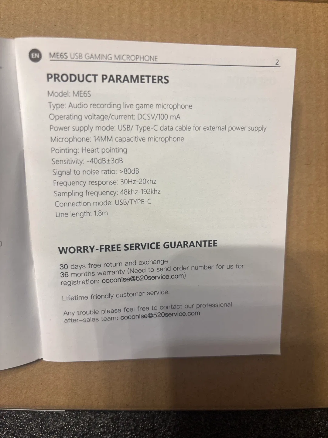 New BBEIYY ME6S USB Gaming Microphone & BOOM Arm Stand image indicator(6)