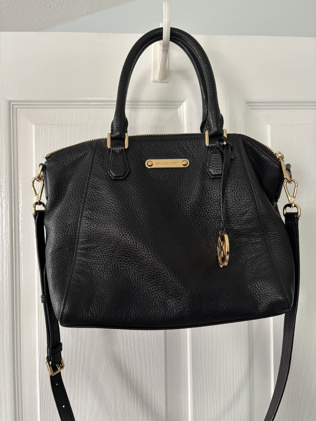 Michael Kors Black Leather Satchel