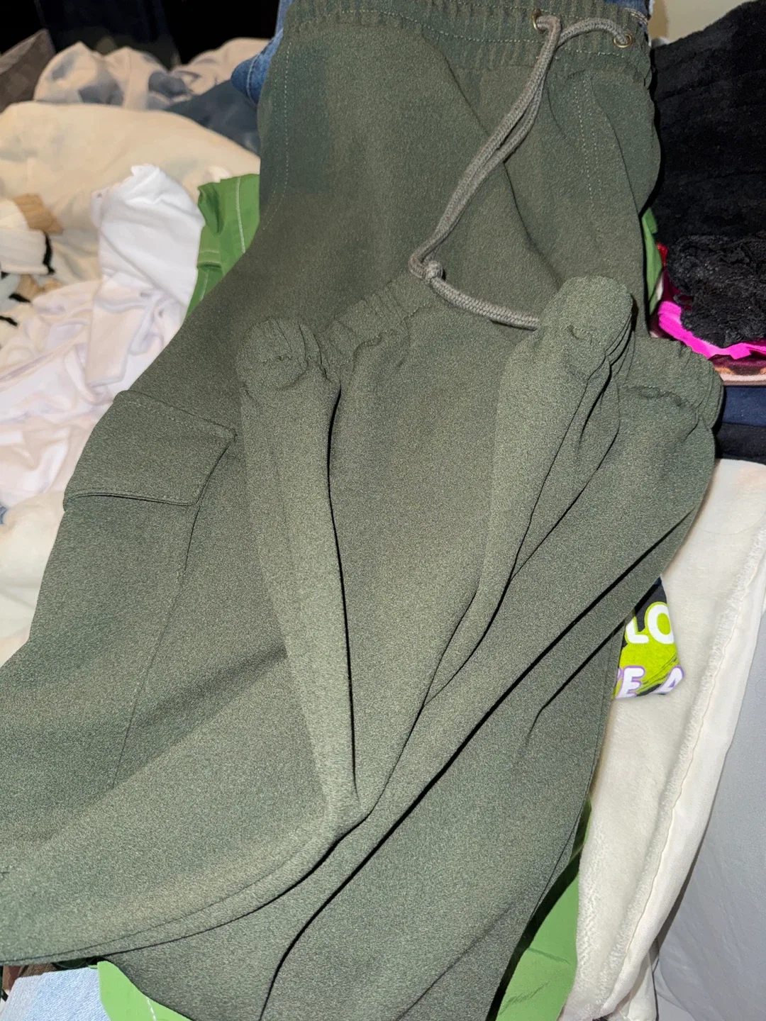 Olive Green Cargo Pants thumbnail