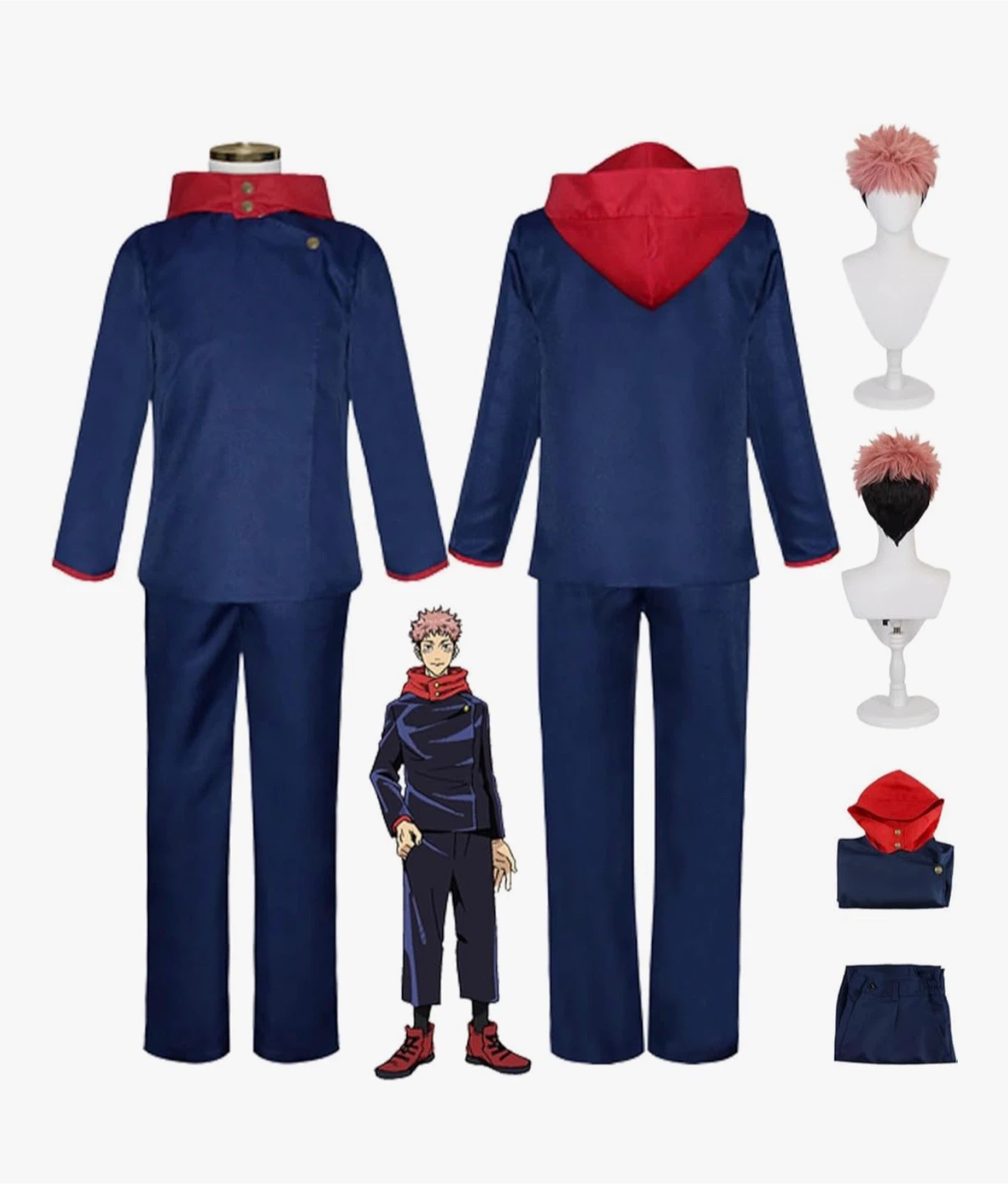Halloween - Yuji Itadori Cosplay Costume - Jujutsu Kaisen