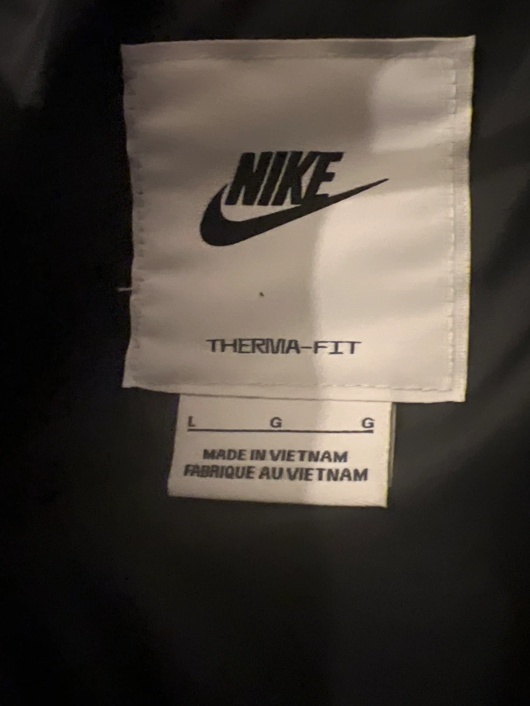 Nike Therma-FIT Black Puffer Jacket - Large - photo 2