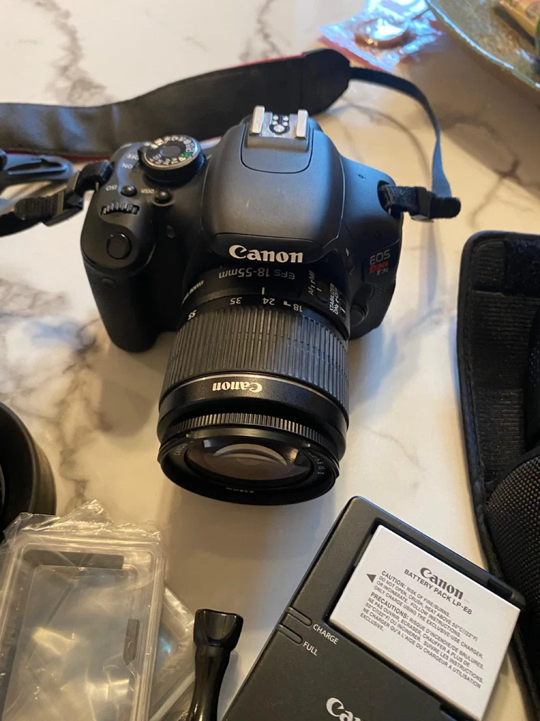 Canon EOS Rebel T7i DSLR Camera with Accessories