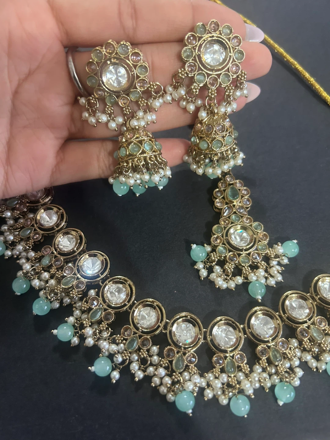Jewellery Set - Necklace, Earrings, Tikka - photo 4