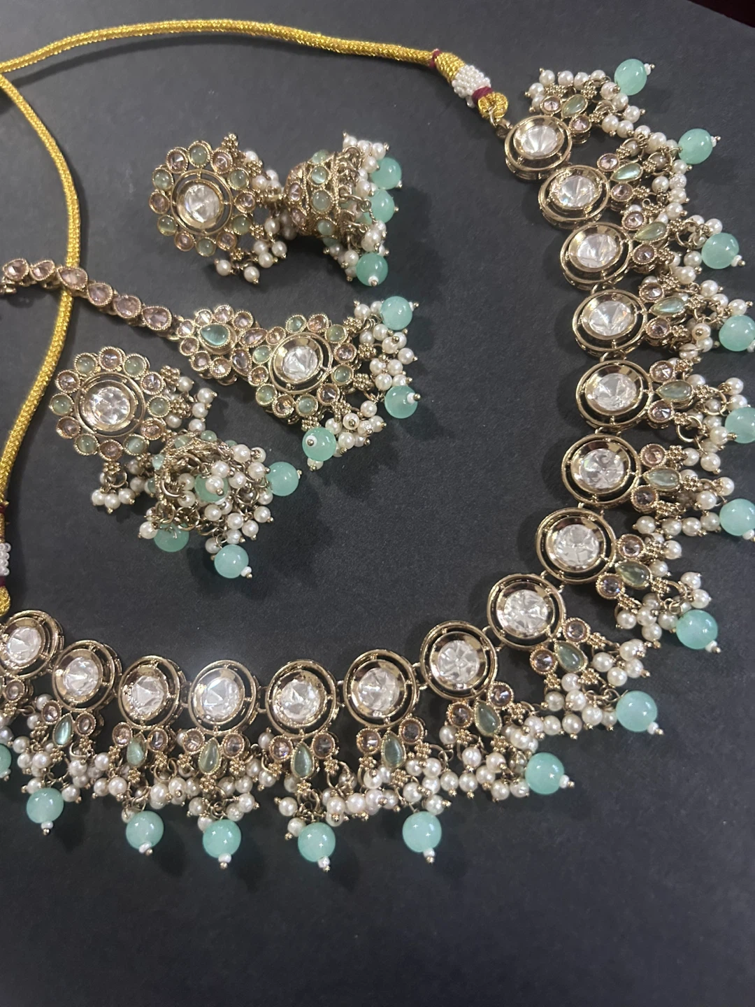 Jewellery Set - Necklace, Earrings, Tikka