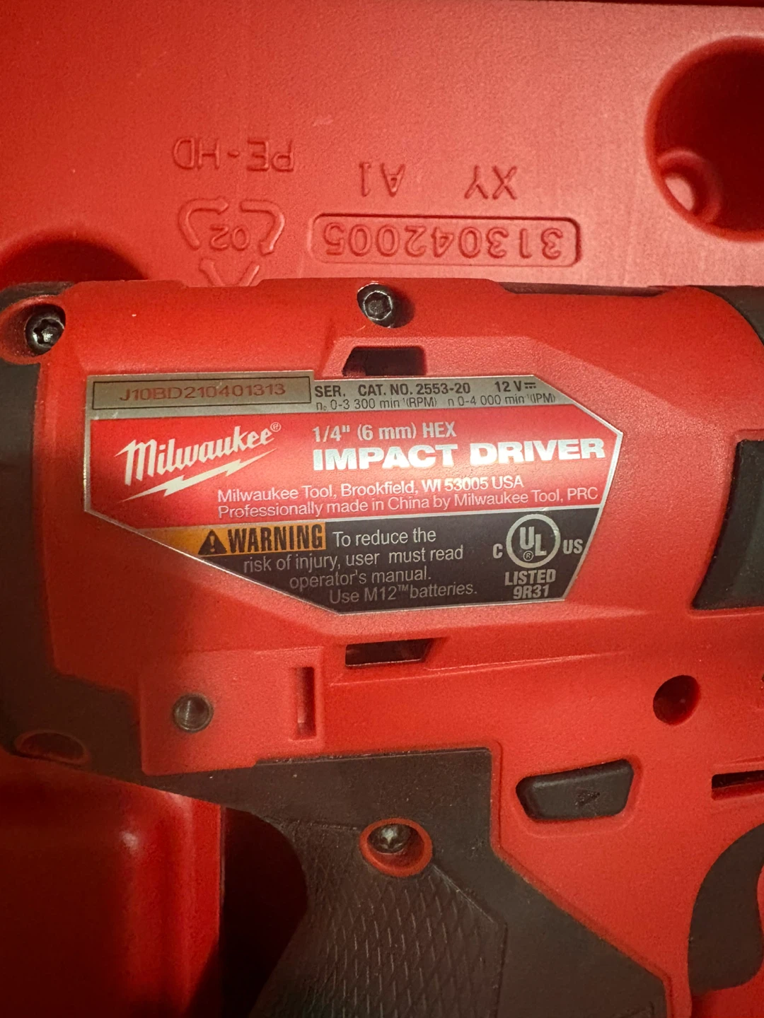 Milwaukee M12 FUEL 1/4" Impact Driver Kit in hard case - photo 3