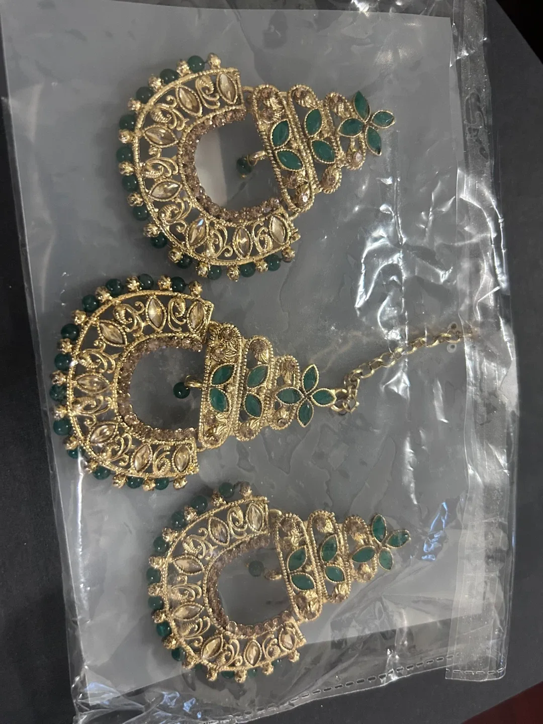 Indian Jewelry Set - Earrings & Tikka thumbnail