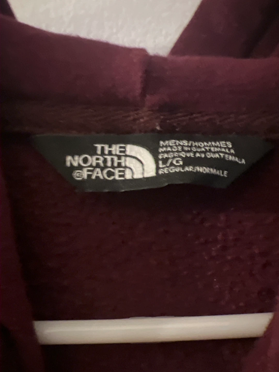 The North Face Burgundy Hoodie - Men's L - photo 2