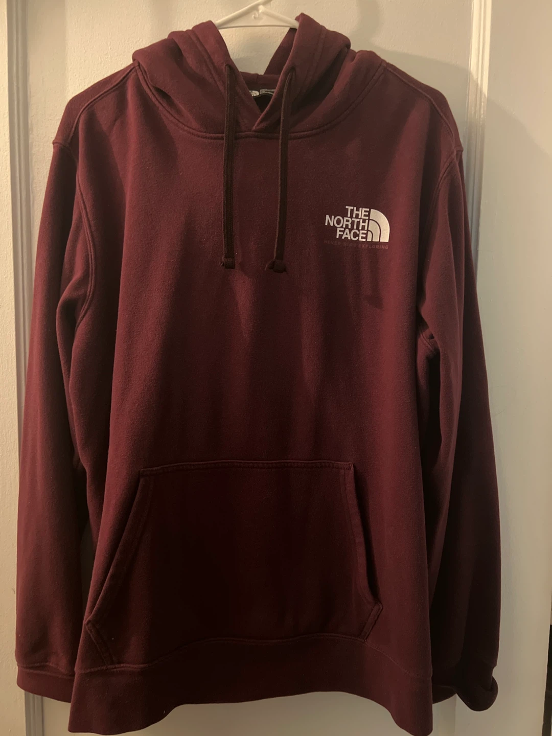 The North Face Burgundy Hoodie - Men's L