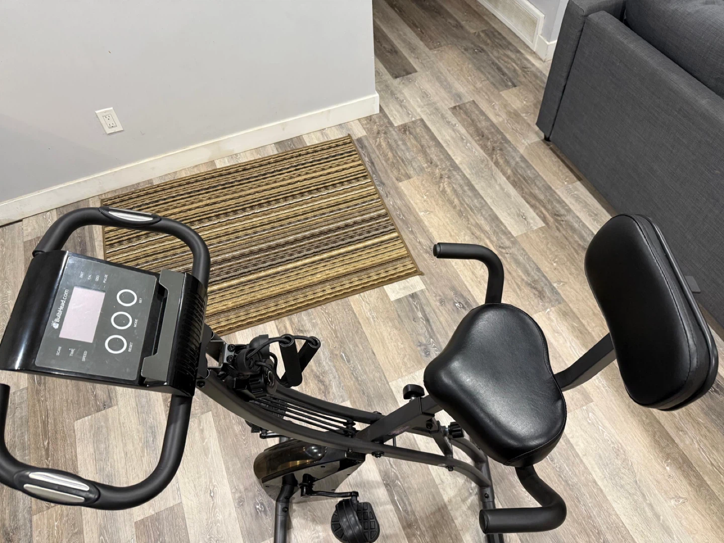 Exerpeutic Folding Magnetic Upright Exercise Bike - photo 3