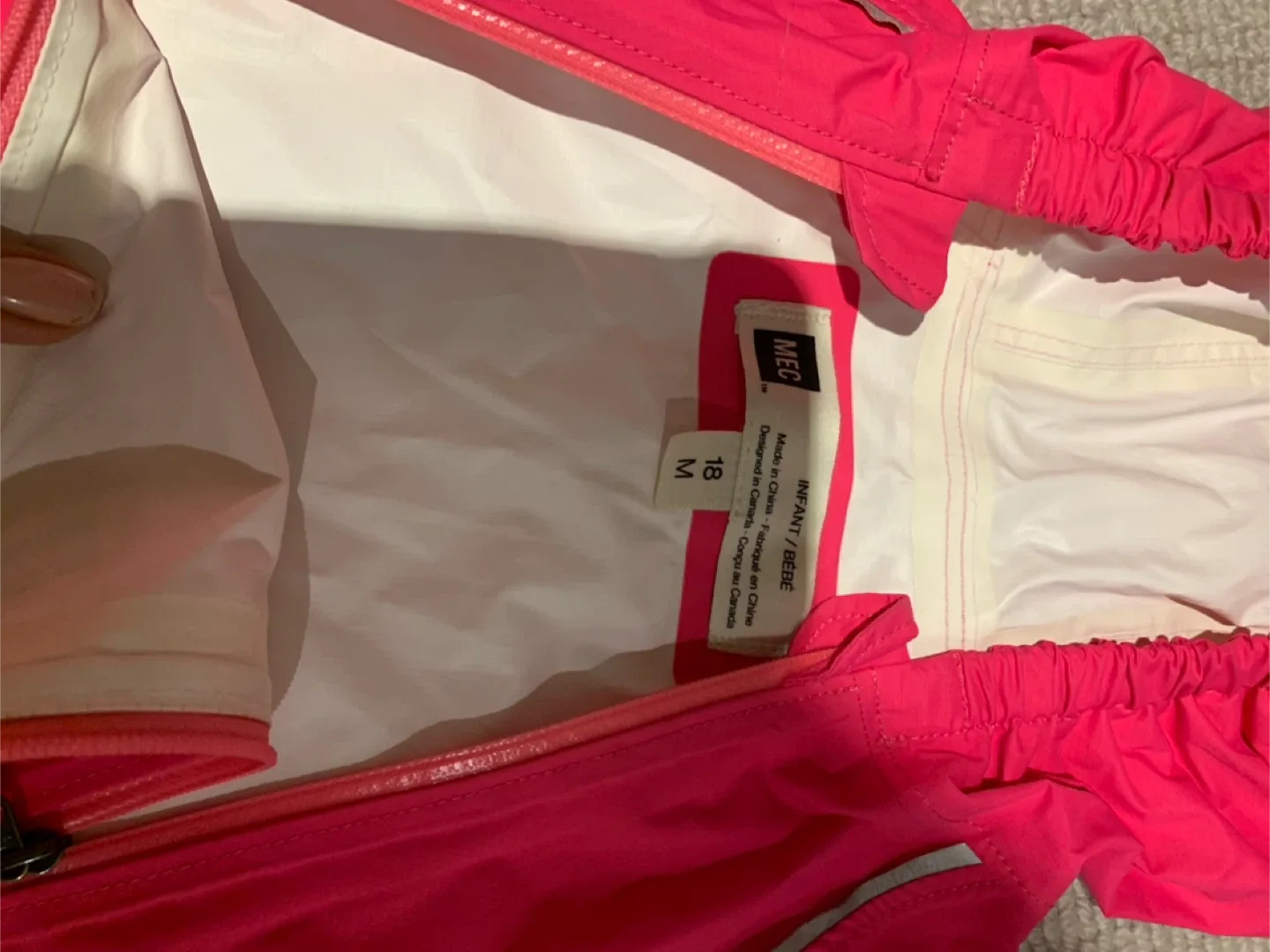 MEC Infant/Bébe, rainsuit - Size 18M - Pink image indicator(2)