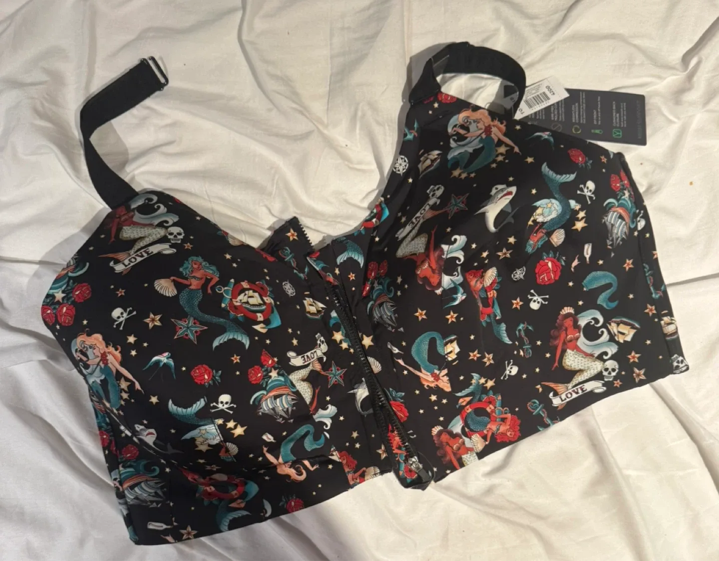 Mermaid Print sports bra 42dd