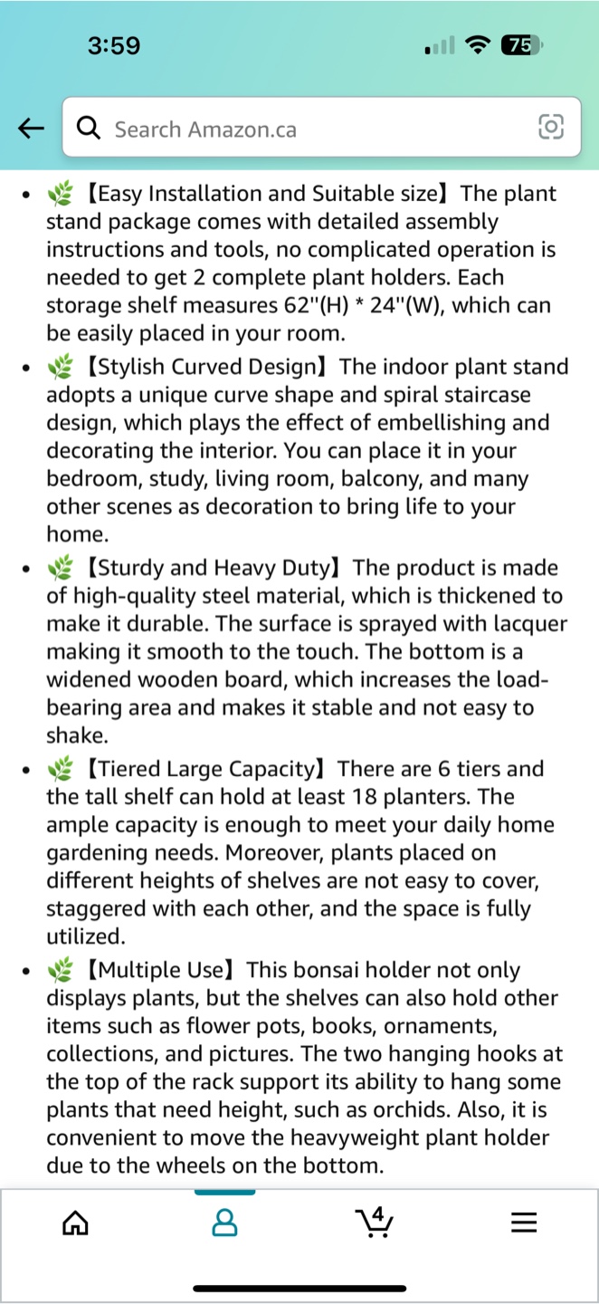 NEW - Tiered Plant Stand - Midnapore SE - photo 3