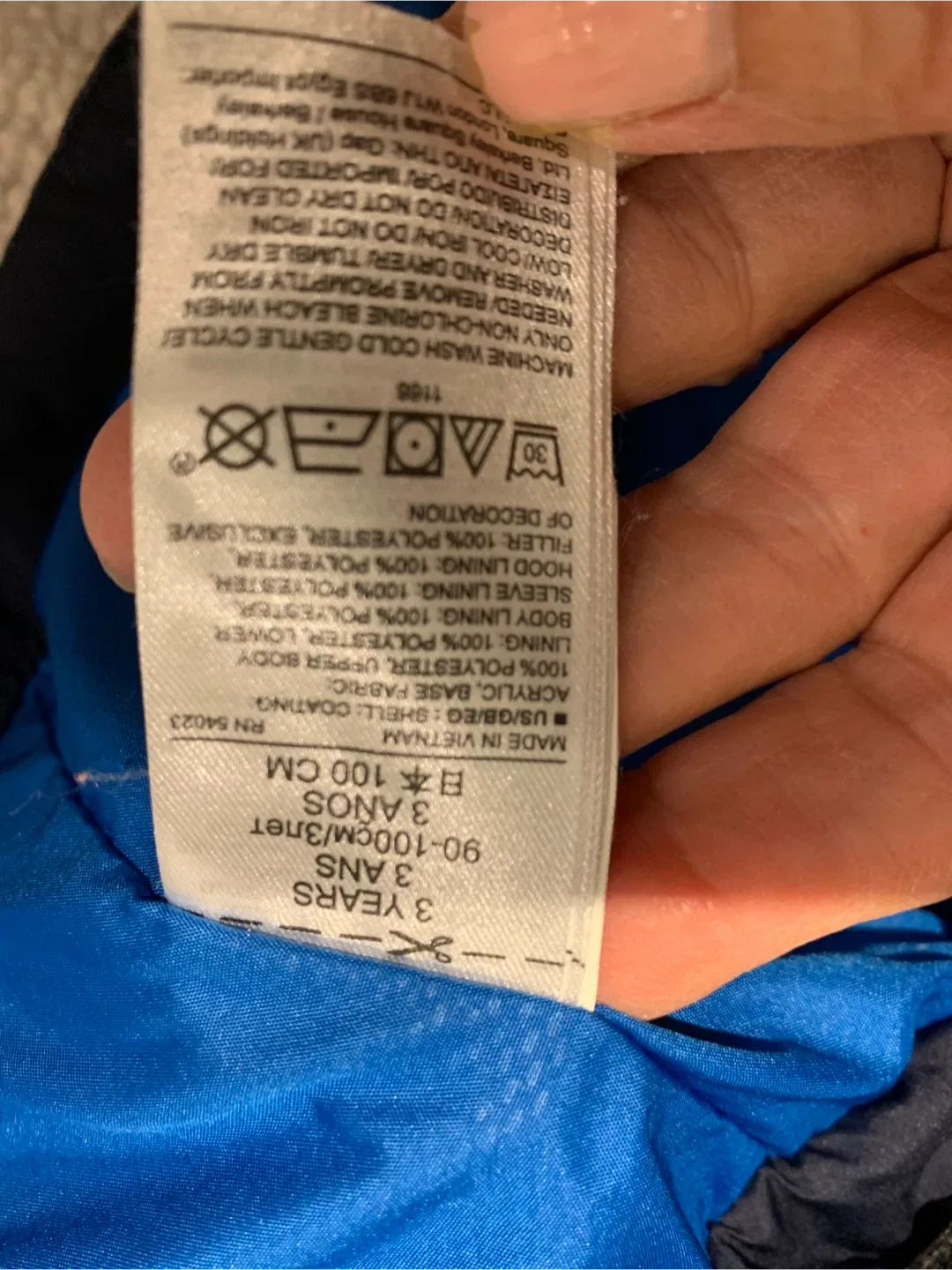 Gap Kids Navy Blue Puffer Jacket - Size 3 Years image indicator(2)