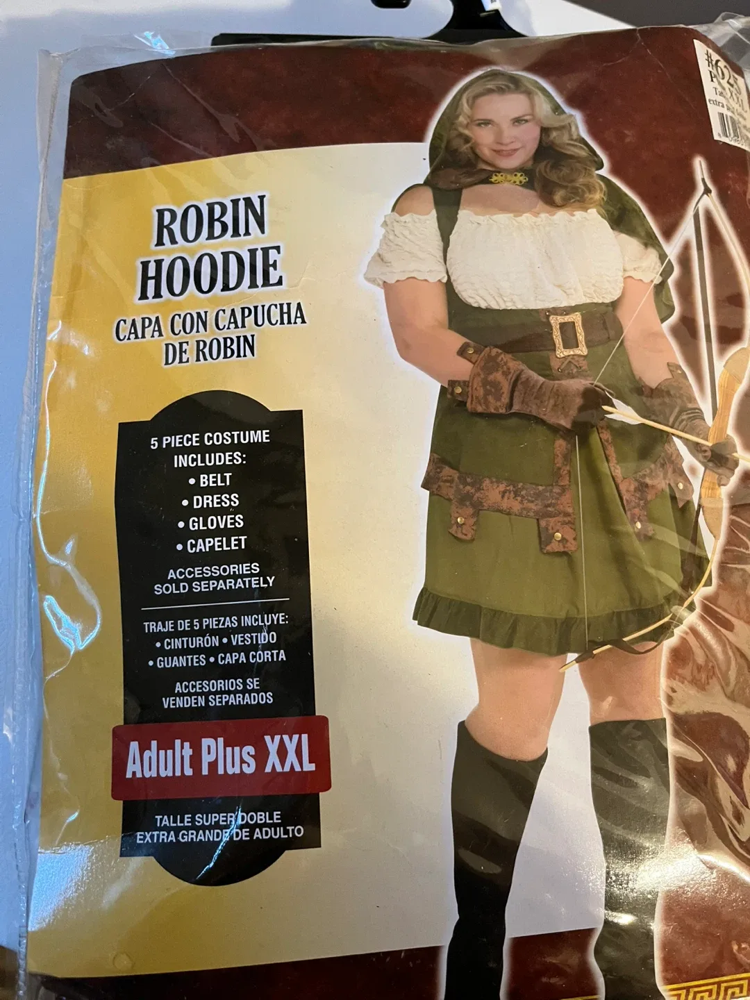Robin Hoodie Costume - Adult Plus XXL thumbnail