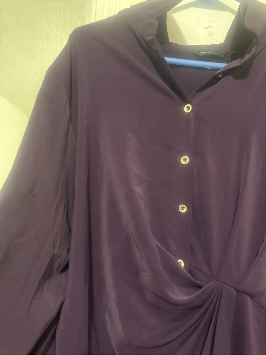 Purple Dress with golden buttons 🥕 image indicator(2)