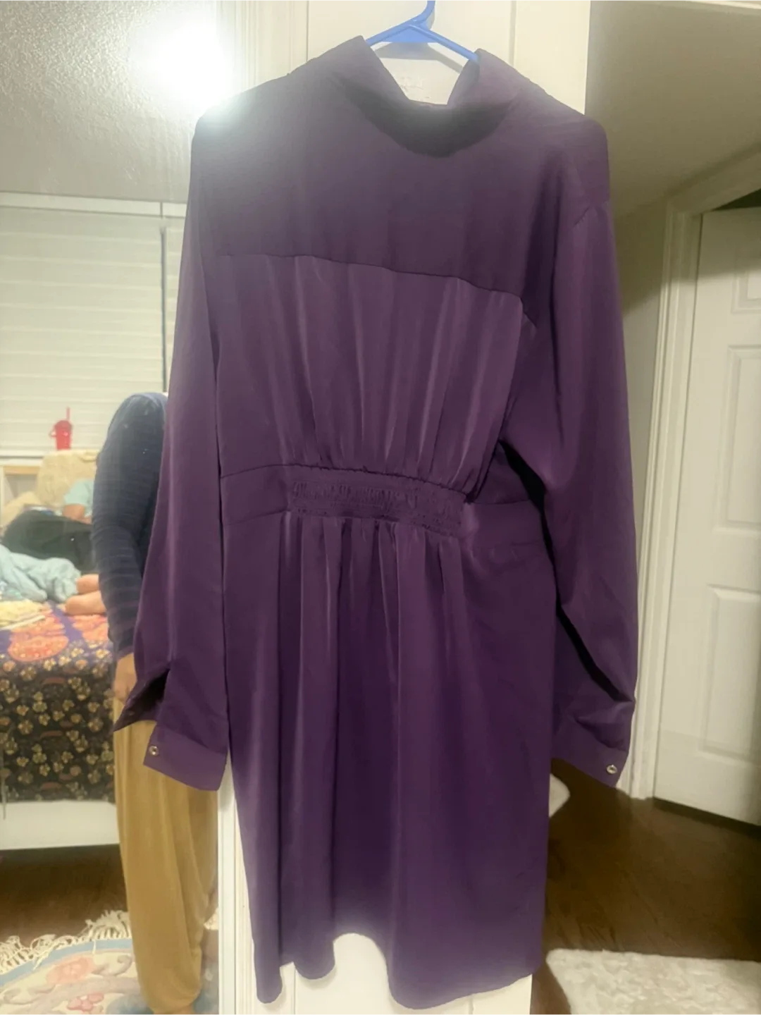 Purple Dress with golden buttons 🥕 image indicator(3)