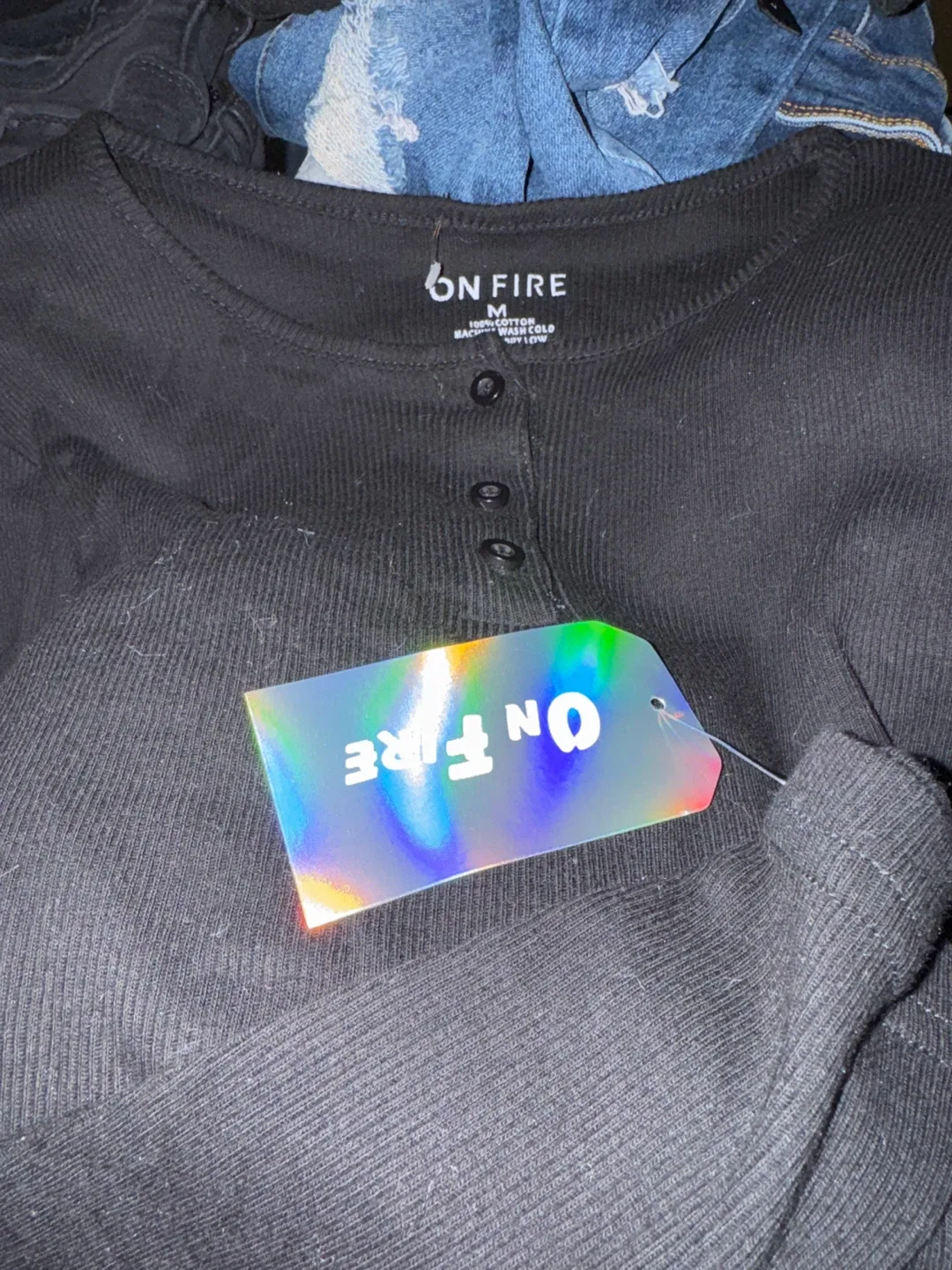 On Fire Black Top - Size M thumbnail