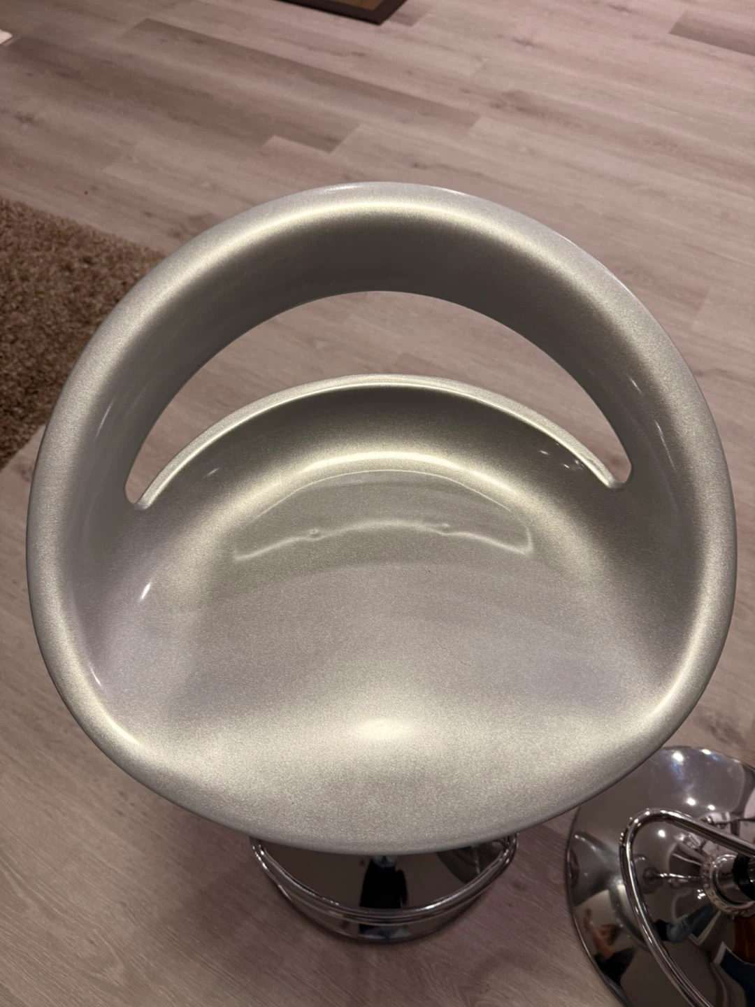 Set of 2 Silver Bar Stools - photo 4