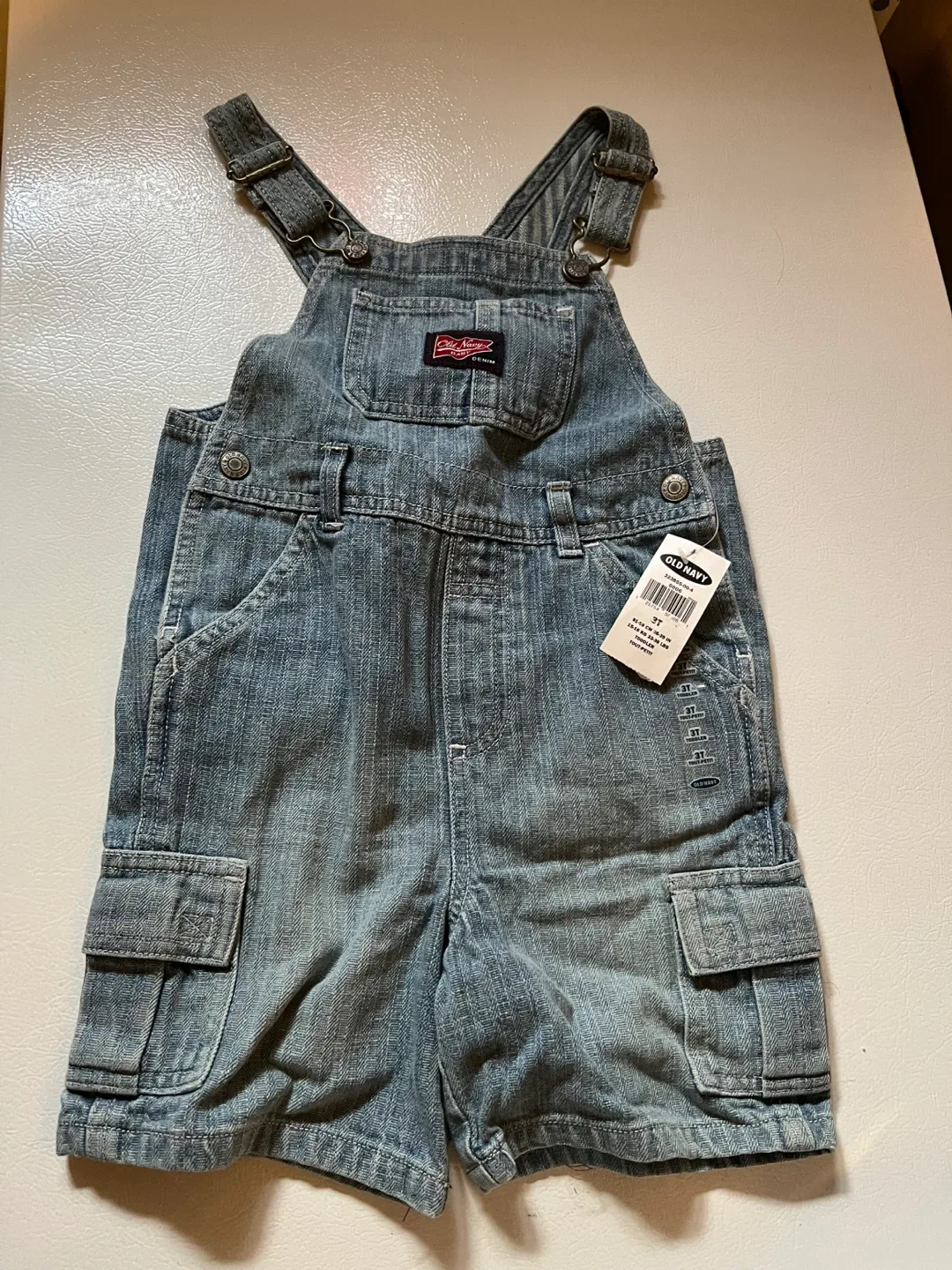 Old Navy Toddler Denim Overalls - Size 3T - New with Tags thumbnail