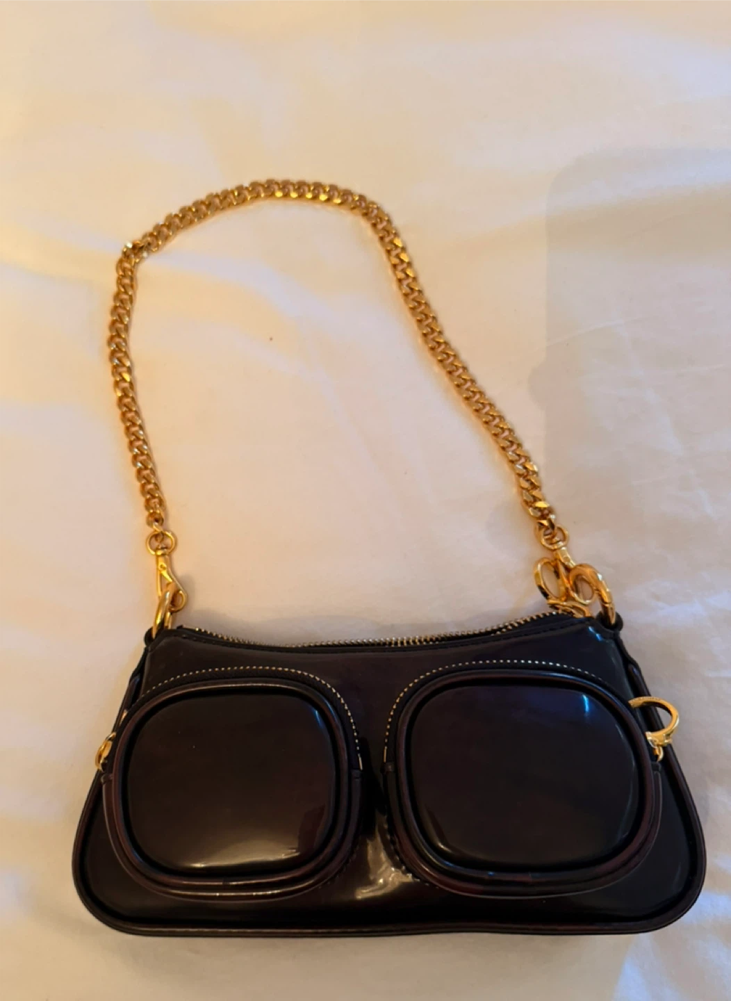 Charles & Keith Burgundy Shoulder Bag