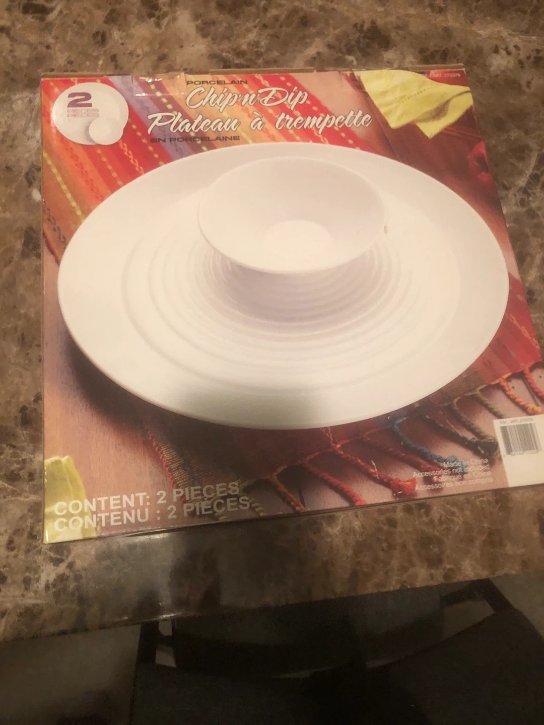 Porcelain Chip n' Dip Plateau