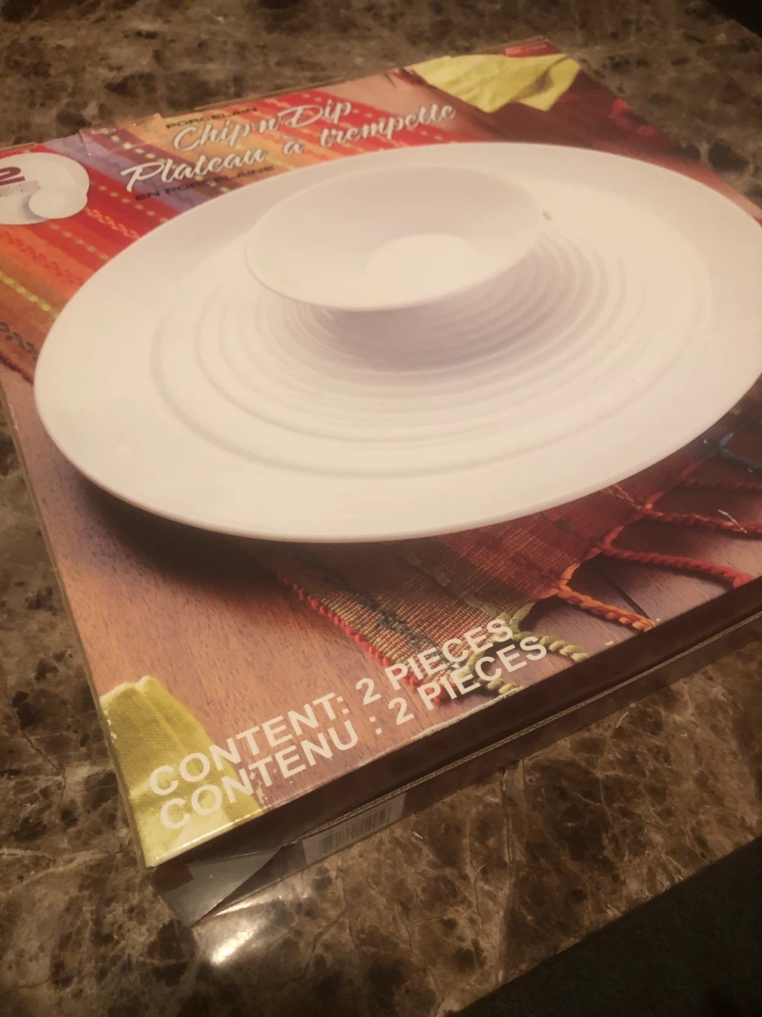 Porcelain Chip n' Dip Plateau - photo 2