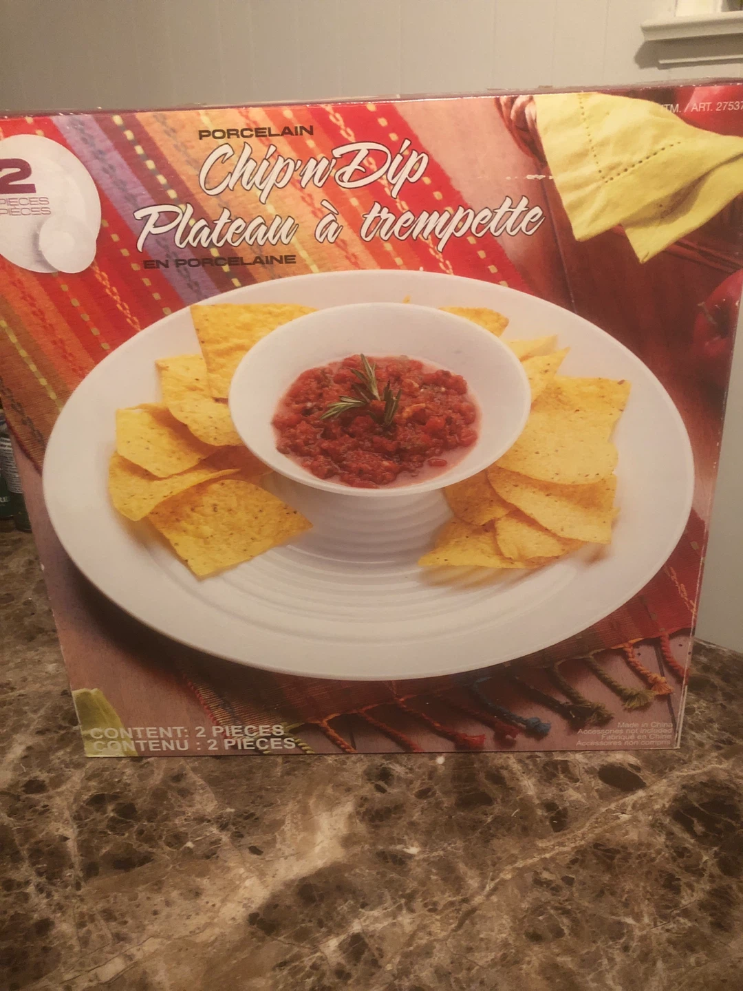 Porcelain Chip n' Dip Plateau - photo 3