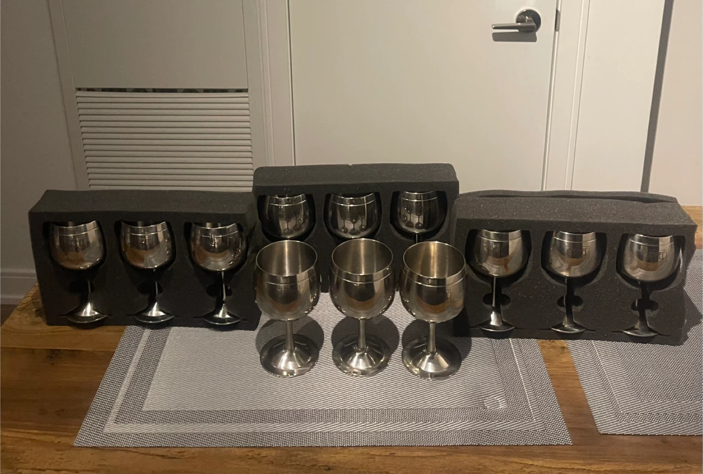 Gipfel Stainless Steel Wine Glasses (Set of 12) - photo 3
